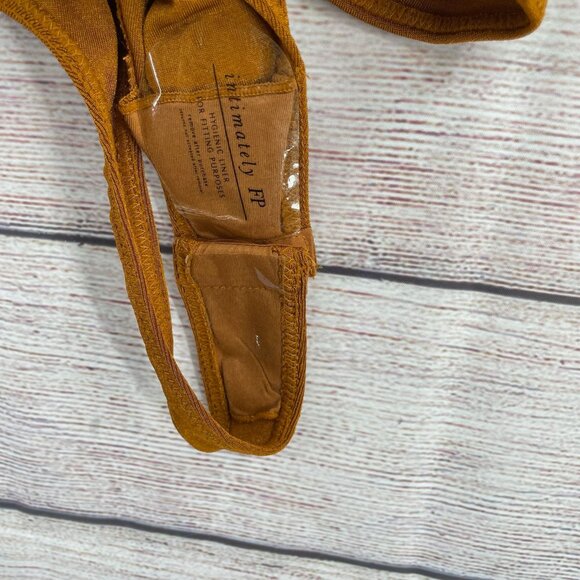 Intimately Free People X REVOLVE Turnt Bodysuit Women's Medium Honey Ginger NEW - Picture 3 of 9